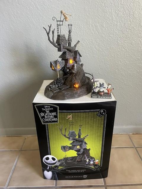 Department 56 Nightmare Before Christmas Lock, Shock, & Barrel! Htf! Rare! New