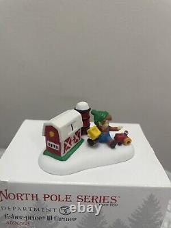 Department 56 North Pole Fisher Price Lil Farmer! RARE! HTF! New