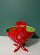 Department 56 / Patience Brewster Rare Poinsettia Centerpiece Bowl In Box