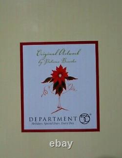 Department 56 / Patience Brewster Rare POINSETTIA CENTERPIECE BOWL in Box