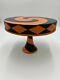 Department 56 Set Of 3 Halloween Black And Orange Cake Stands 8 10 12 Nwt