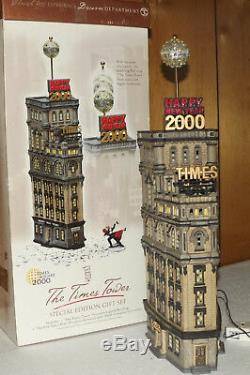 Department 56 The Times Tower Special Edition Gift Set 1999 Used # 55510 Retired