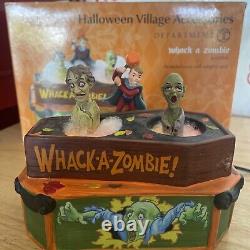 Department 56 WHACK A ZOMBIE Halloween Carnival Game Booth Light Motion 4025395