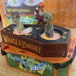 Department 56 WHACK A ZOMBIE Halloween Carnival Game Booth Light Motion 4025395