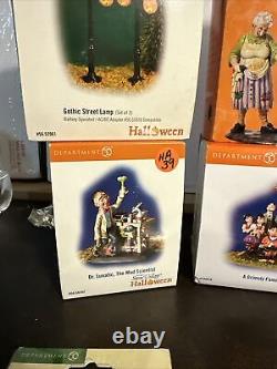 Department 56 halloween lot 11 Pieces Total