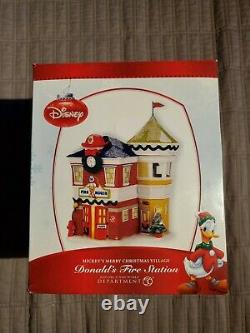 Department Dept. 56 Disney Donald's Fire Station Mickey's Merry Christmas NOFLAG