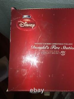 Dept 56 Donald's Fire Station Disney Village NEW IN BOX