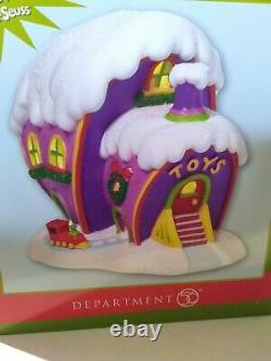 Dept 56 Grinch Toy Shop Store Christmas Village Who-ville NEW retired rare