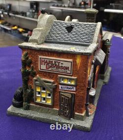 Dept 56 Halloween Harley Davidson's Last Chance Garage 4051011 Rare