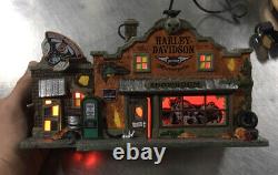 Dept 56 Halloween Harley Davidson's Last Chance Garage 4051011 Rare