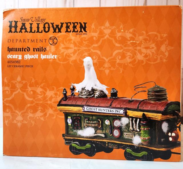 Dept 56 Halloween Haunted Rails Scary Ghost Hauler Train Car 4054982 Nrfb