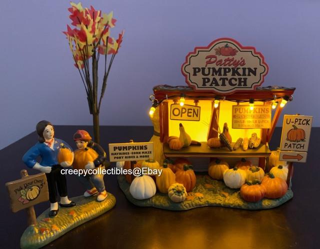 Dept 56 Halloween Patty's Pumpkin Patch Nib- Retired, Led Lighting. Ceramic