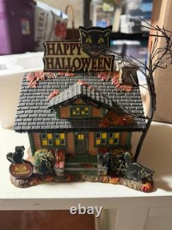 Dept 56 Halloween The Black Cat Flat Signed