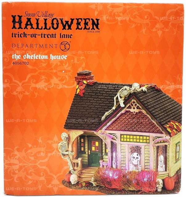 Dept 56 Halloween The Skeleton House