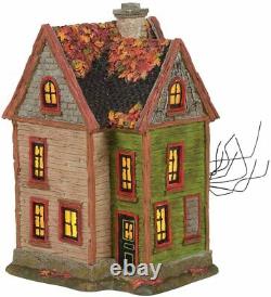 Dept 56 Halloween Village HALLOWEEN SPIDER HOUSE SET OF 4 6005481 NEW IN BOX