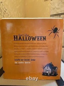 Dept 56 Halloween Village The Spider House, Trick-or-Treat-Lane, RARE NIB