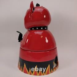 Dept 56 Hot Brew Devil Beverage Dispenser Google Eyes Halloween Cider 2003