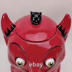 Dept 56 Hot Brew Devil Beverage Dispenser Google Eyes Halloween Cider 2003