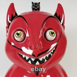 Dept 56 Hot Brew Devil Beverage Dispenser Google Eyes Halloween Cider 2003