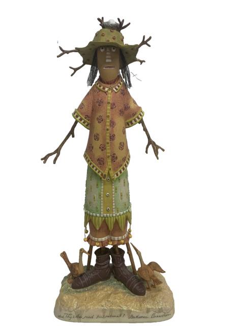 Dept 56 Patience Brewster 18in Krinkles Scarecrow Figure Halloween