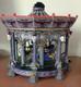 Dept 56 Snow Village Halloween Ghostly Carousel Sound Lights Motion All Work