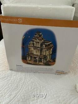 Dept. 56 Snow Village Haunted House Grimsly Manor Lights Sounds Retired Halloween