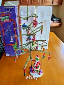 Dept 56 Suess How the Grinch Stole Christmas COUNTDOWN TO Tree with21 Ornaments