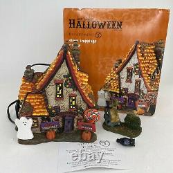 Dept 56 Sweet Trappings Cottage 4051012 Snow Village Halloween 2016 + Witch Trap
