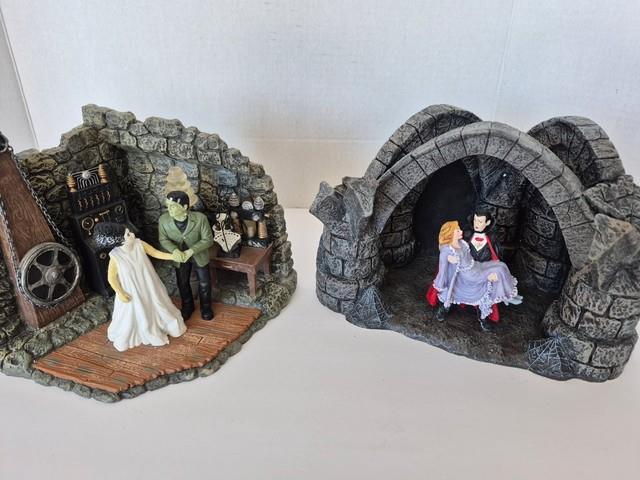 Dept 56 Universal Epic Monster Dracula Domain Frankenstein Bride Light Halloween