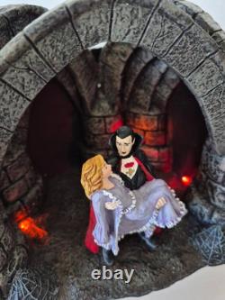 Dept 56 Universal Epic Monster Dracula Domain Frankenstein Bride Light Halloween