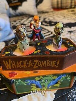 Dept Department 56 Whack a Zombie Halloween Village Carnival Retired Rare Works