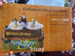 Dept Department 56 Whack a Zombie Halloween Village Carnival Retired Rare Works