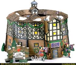 Dickens Village Retired THE OLD GLOBE THEATRE Complete Landmark (50% Shipping)