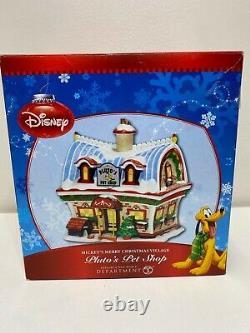 Disney Department 56 Mickey's Merry Christmas Village Pluto's Pet Shop NIB
