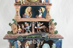 Disney Magic Moments in Time Pinocchio Musical Clock Music Box Pre-Owned