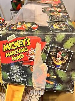 Disney Mickey's Marching Band Mr. Christmas from 1992 8 Musicians withbox