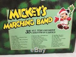 Disney Mr. Christmas 1992 Mickey's Marching Band Musical Ornament Set of 8 NEW