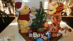 Disney Winnie The Pooh Tigger Piglet Tree Animated Christmas Motionette Telco