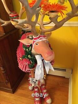 Display size Patience Brewster Dept. 56 Reindeer