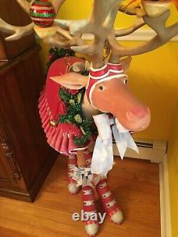 Display size Patience Brewster Dept. 56 Reindeer