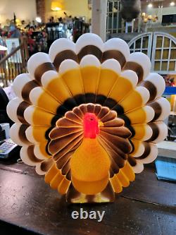 Don Featherstone Lighted Plastic Blow Mold 20 Turkey Union Products