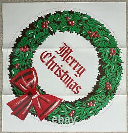 Douglas Fir Plywood Association VTG 1956 Santa Claus Wreath NOS Pattern Xmas