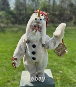 Drolleries Deborah Henderson Demdaco HOLLY JOLLY SNOWMAN SANTA 24 Rare NO STAFF