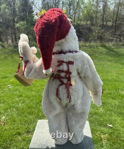 Drolleries Deborah Henderson Demdaco HOLLY JOLLY SNOWMAN SANTA 24 Rare NO STAFF
