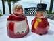 Euc Rare! Uncle Mistletoe Aunt Holly Creamer Sugar Vintage Mcm Marshall Field's