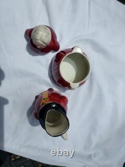 EUC Rare! Uncle Mistletoe Aunt Holly Creamer Sugar Vintage MCM Marshall Field's
