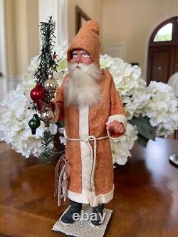 Early 1900's 11 German Santa Candy Container