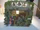 Early 1900's Germany Diecut Paper Fold Out Christmas Nativity W Bells