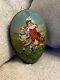 Early Antique Victorian German Easter Egg Large Size 6.5 Children Rabbits