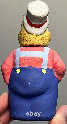 Early German 5 Paper Mache Antique Chick Candy Container Chick Easter Mint